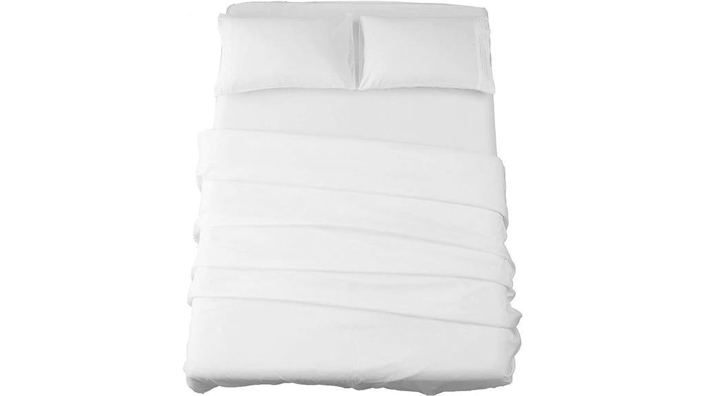 queen sized white microfiber sheets