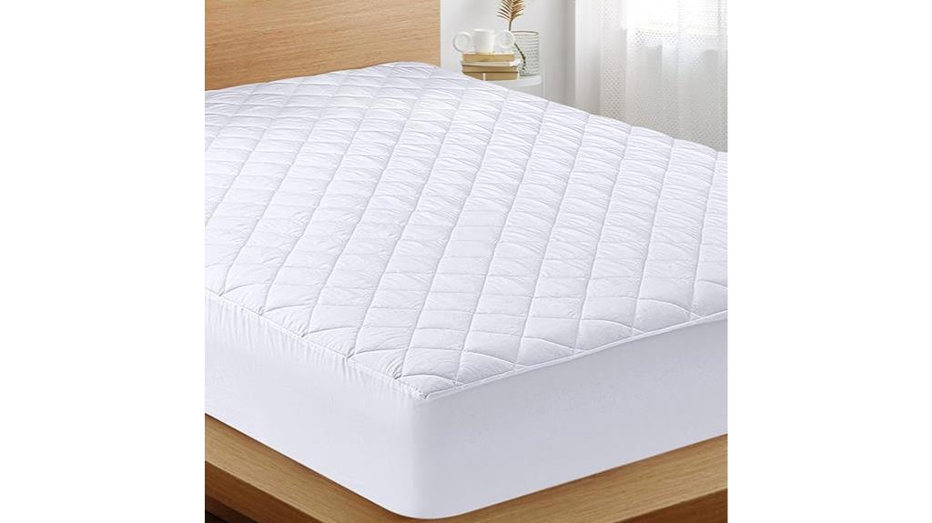 quilted fitted mattress pad