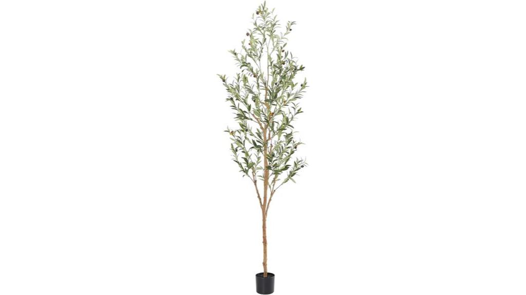 realistic 7ft faux olive tree