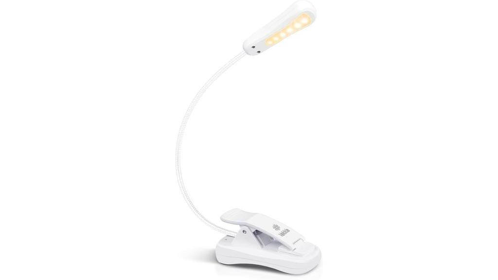 rechargeable clip on book light