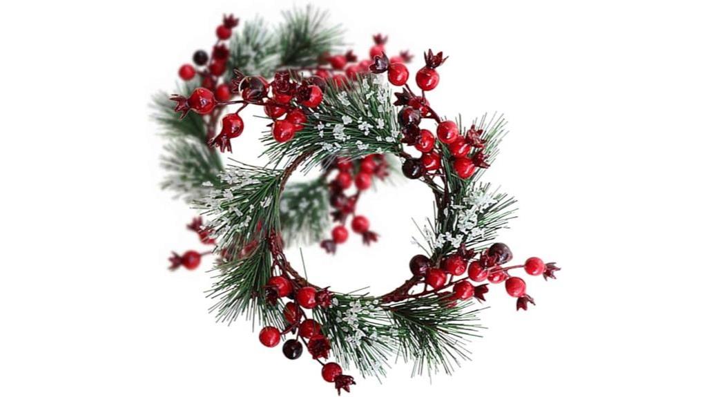 red berry pine wreath
