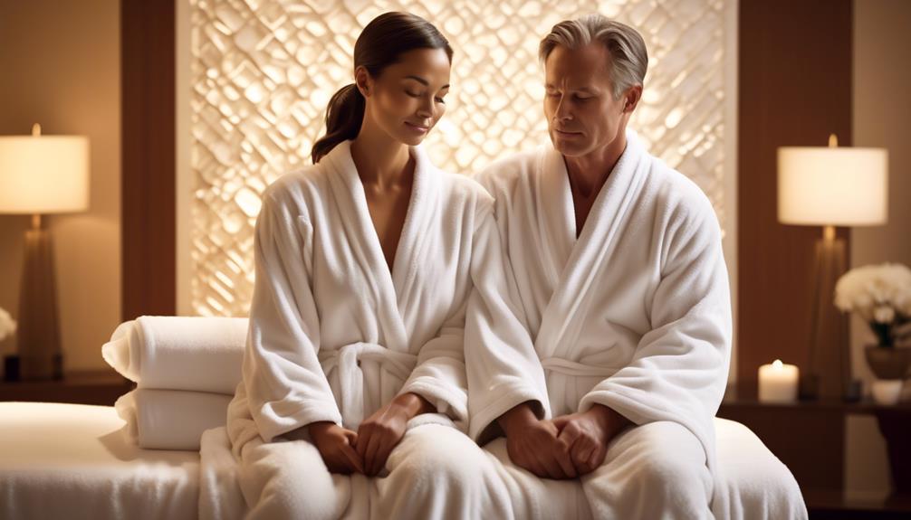 relaxing spa day for couples