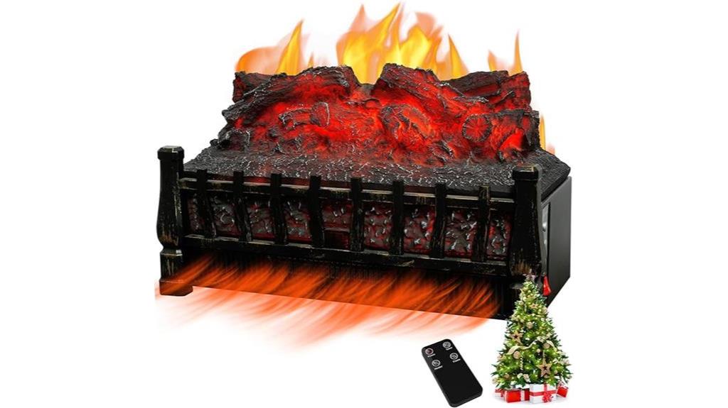 remote controlled electric fireplace logs