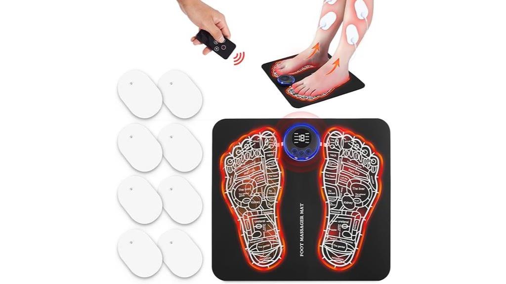 remote controlled foot massager mat