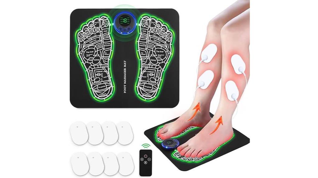 remote controlled foot mat massager