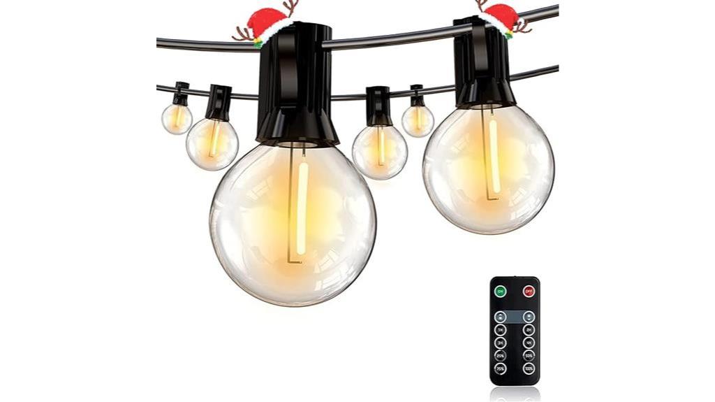 remote controlled outdoor string lights