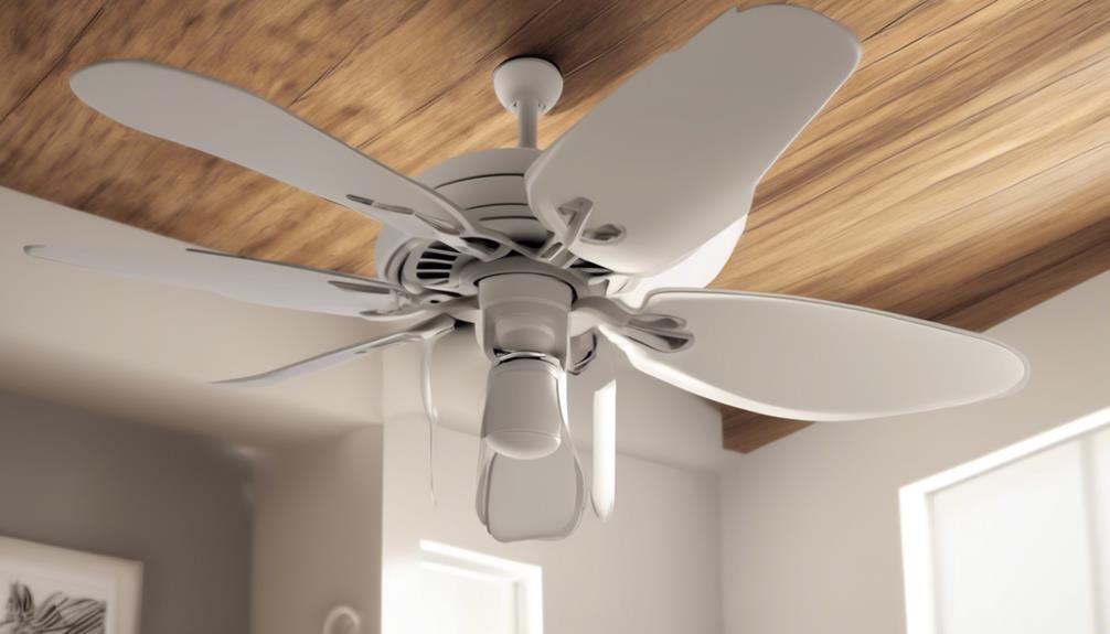 removing dust from fan blades