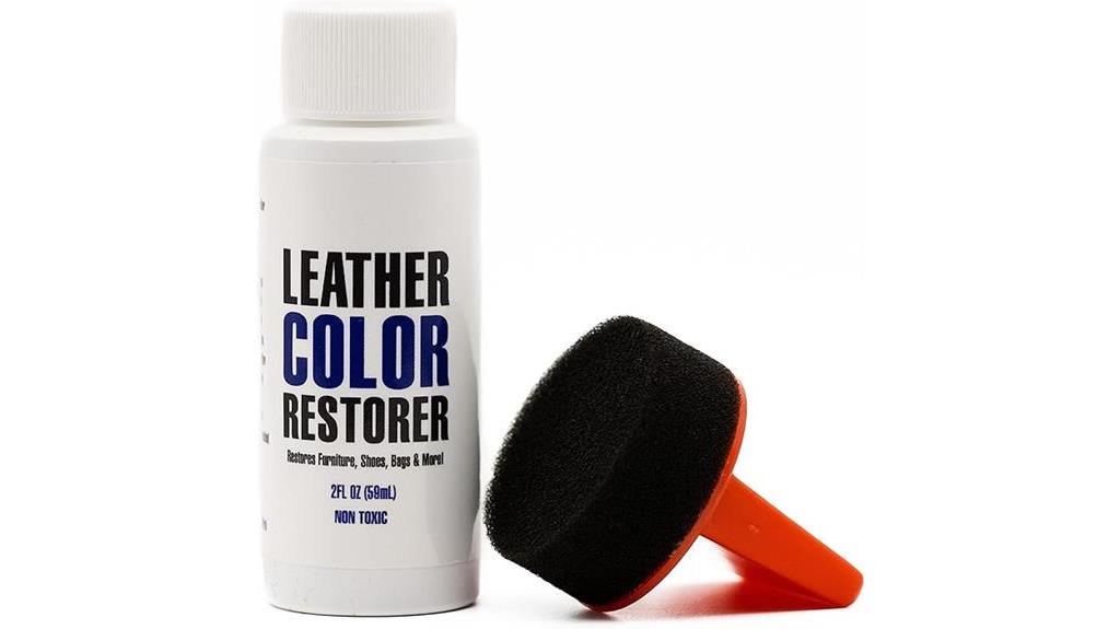 restoring black leather color