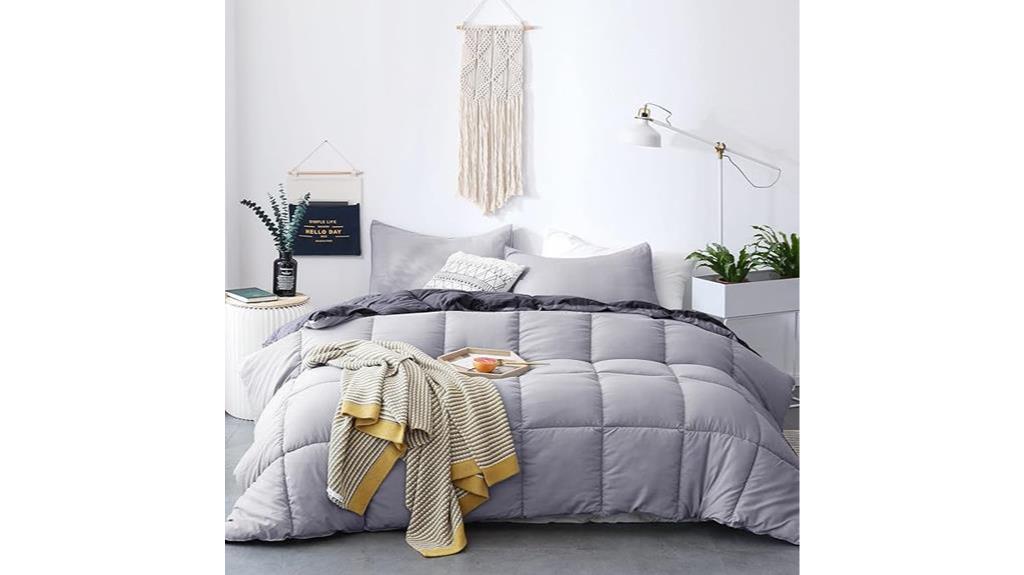 reversible quilted comforter set