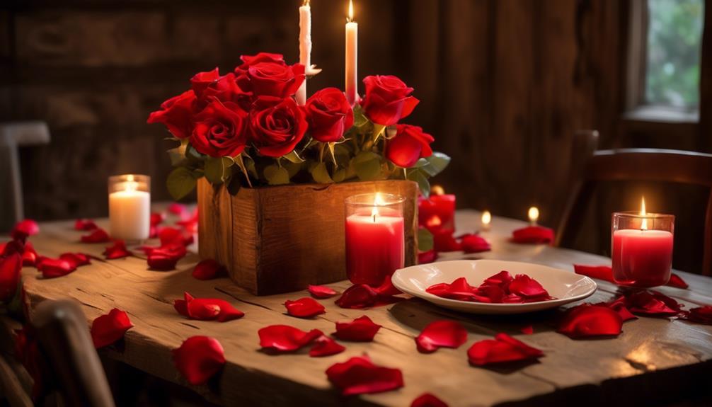 romantic floral table decoration