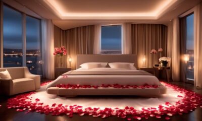 romantic hotel room decor