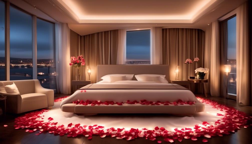 romantic hotel room decor