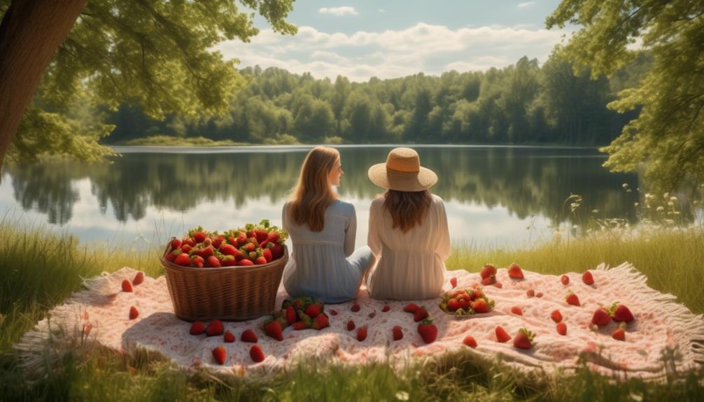 romantic picnic amidst natural beauty