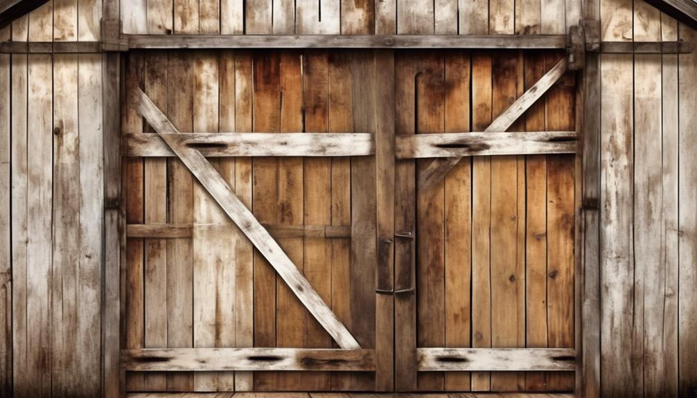 rustic barn doors open