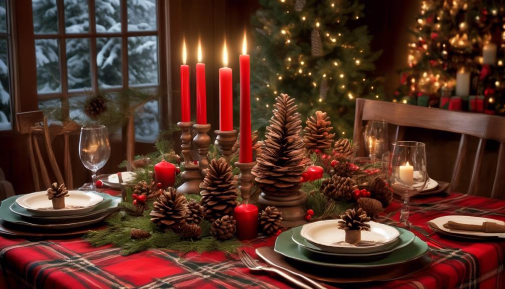 rustic holiday table decor