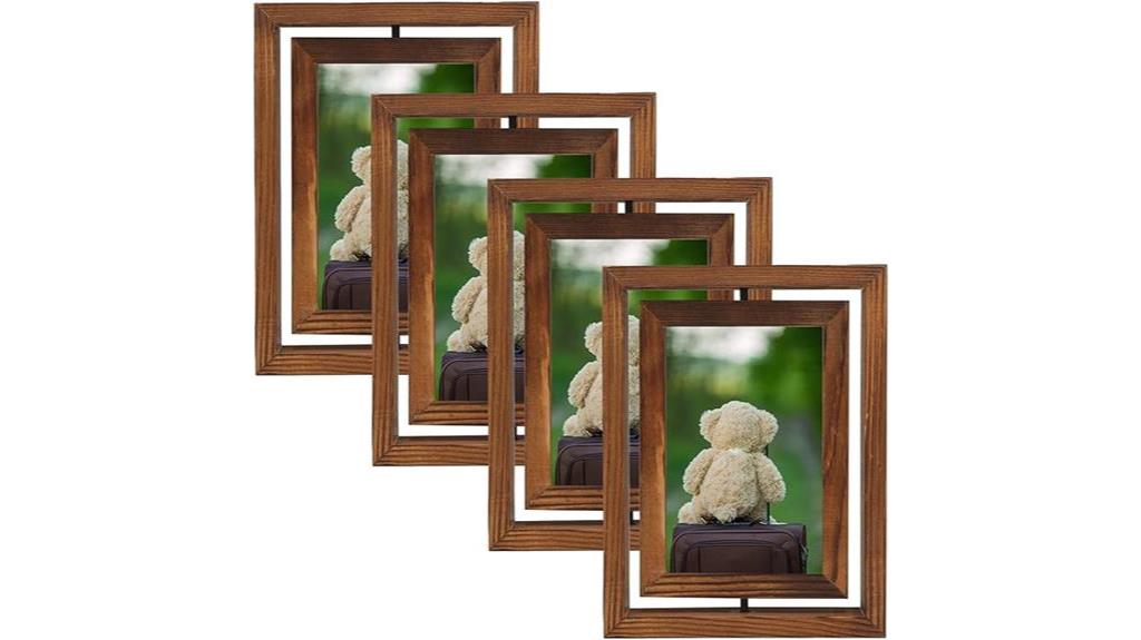 rustic style rotating picture frame