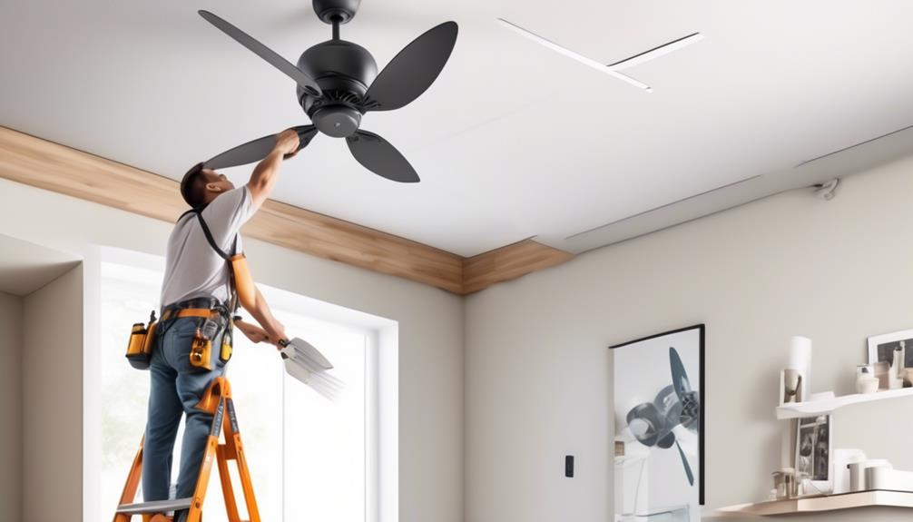 securely install ceiling fan