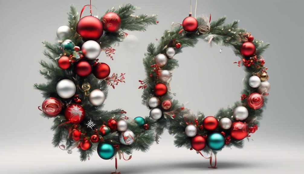 securing wreaths with adhesive