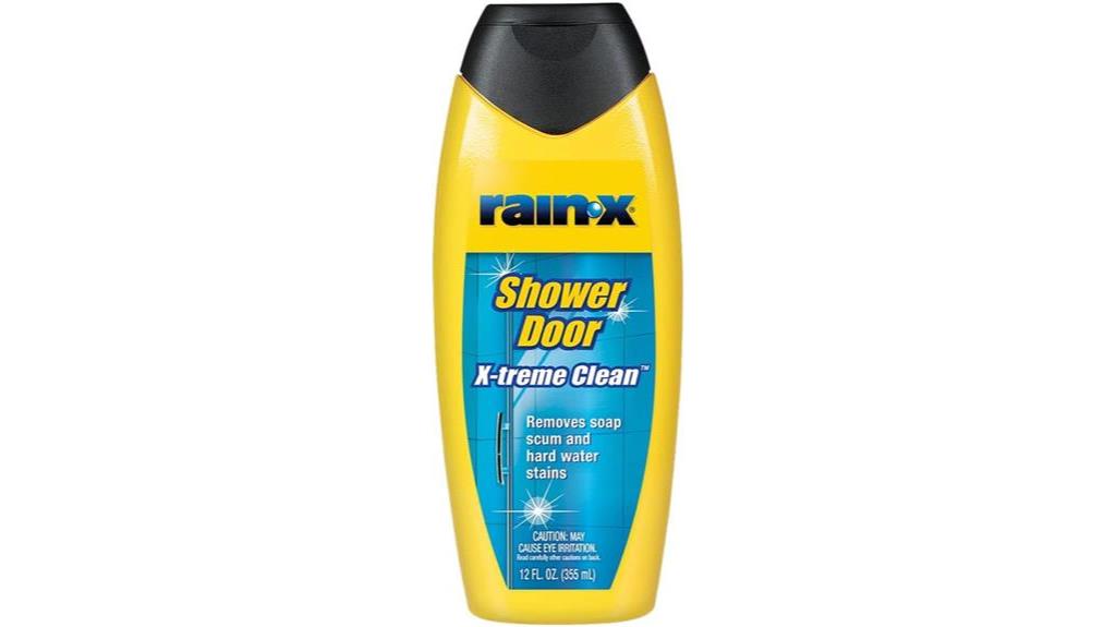 shower door cleaner with rain x technology