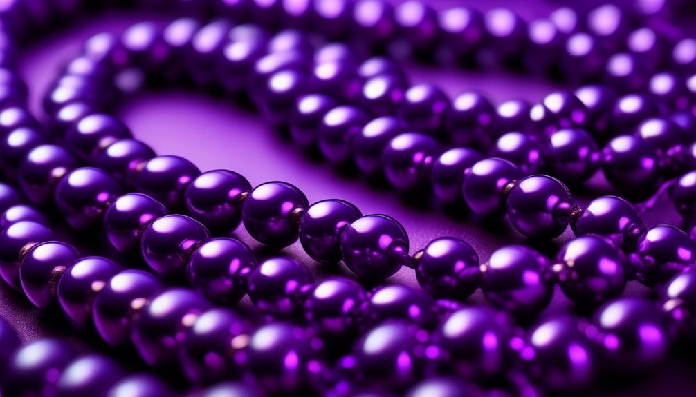 significance of purple beads