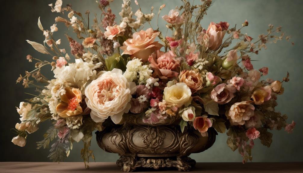 silk flowers throughout history