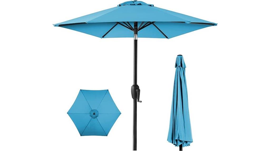 sky blue patio umbrella