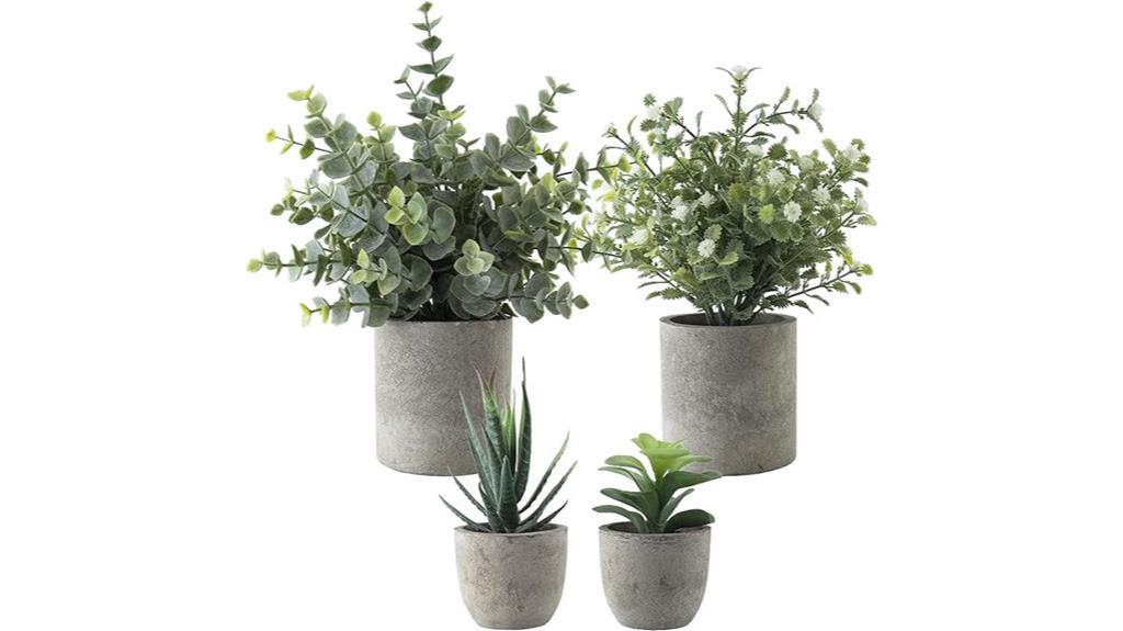 small faux plants for decoration