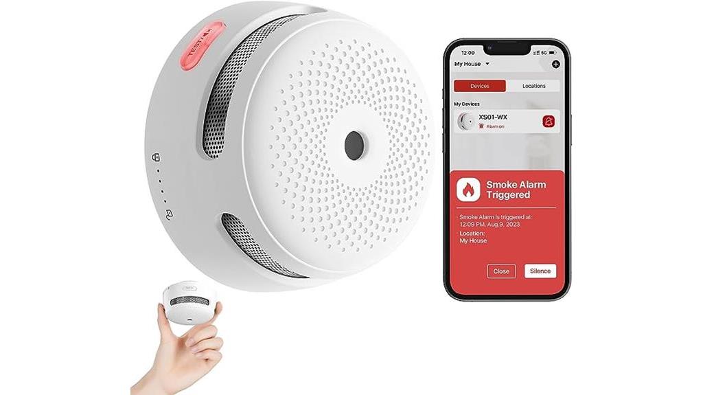 smart smoke detector with alarm