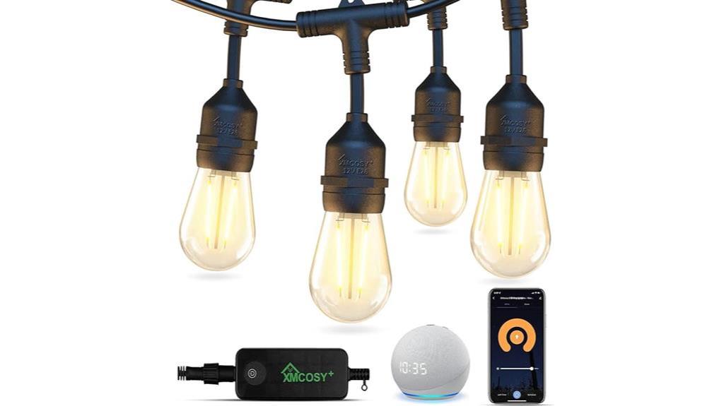 smart wifi controlled waterproof string lights