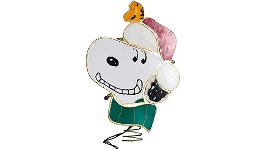 snoopy lighted treetop decoration