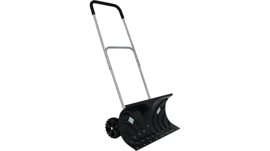 snow shovel with wheels