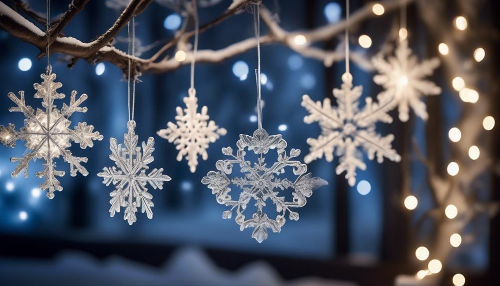 snowflake ornaments for winter