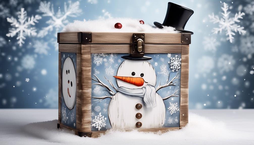 snowman box crafting instructions