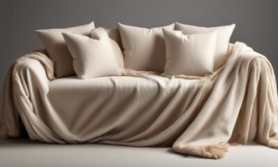 sofa cover with throw