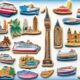 souvenir cruise ship magnets