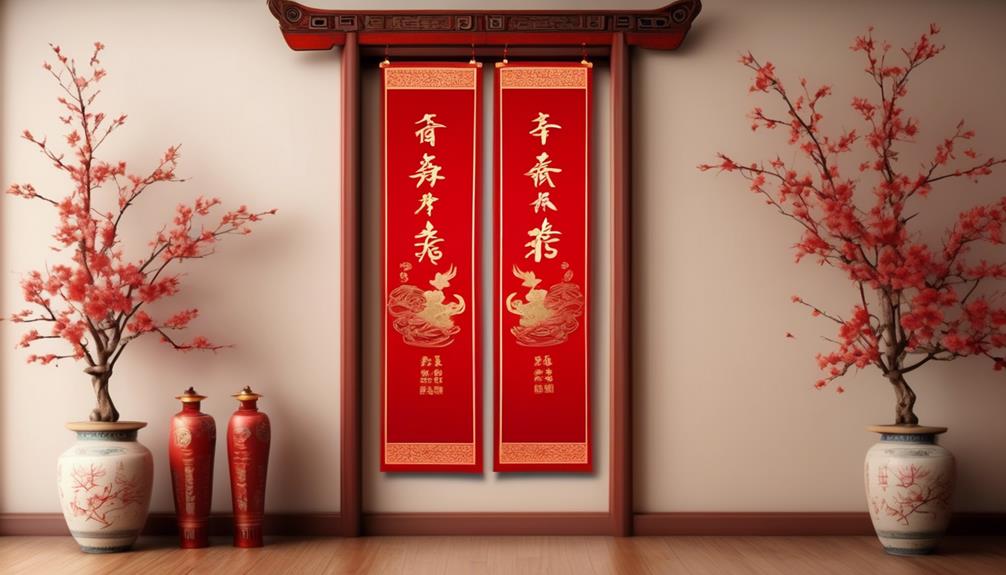 spring couplets symbolic chinese decorations