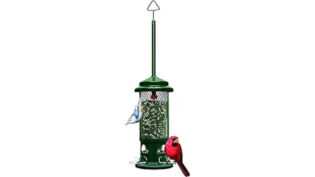 squirrel proof bird feeder with perches