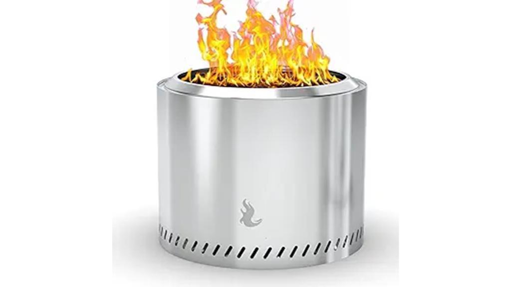 stainless steel smokeless fire pit