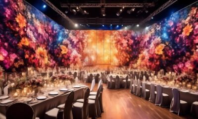 standard backdrop size for events