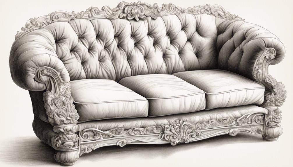 step by step sofa drawing guide