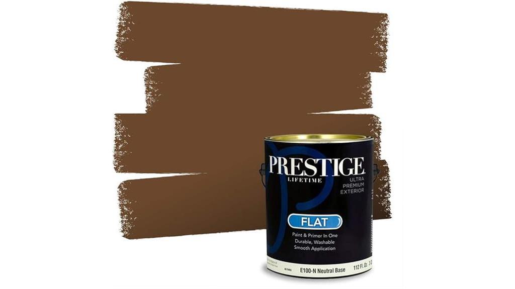 sturdy brown flat paint