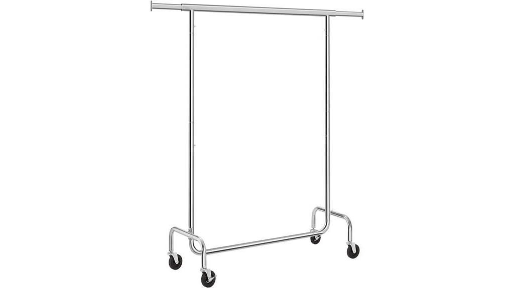 sturdy clothes rack with wheels