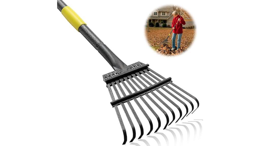 sturdy versatile garden rake
