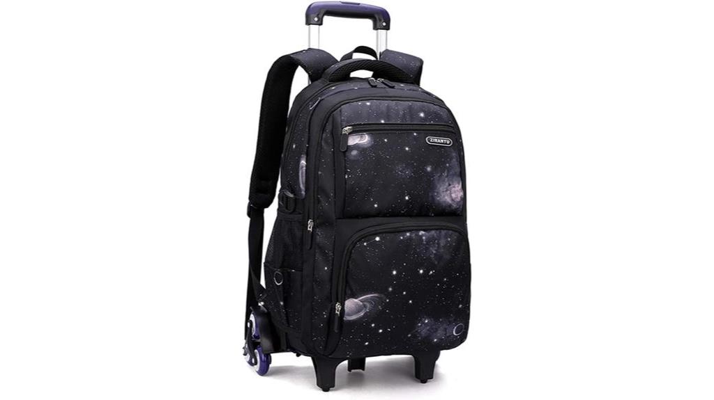 stylish and functional rolling backpack