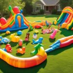 summer fun with yard inflatables