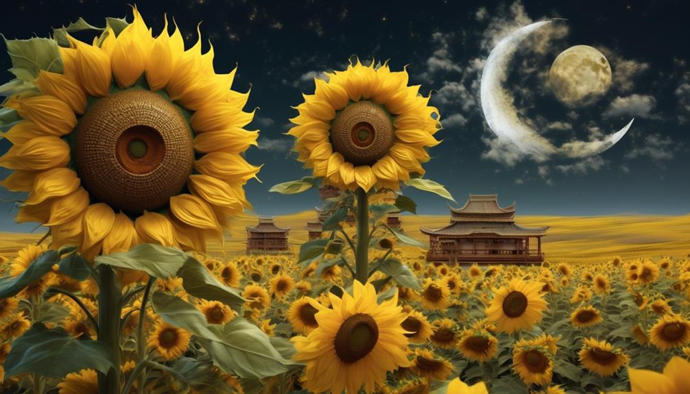sunflower inspired lunar home decor