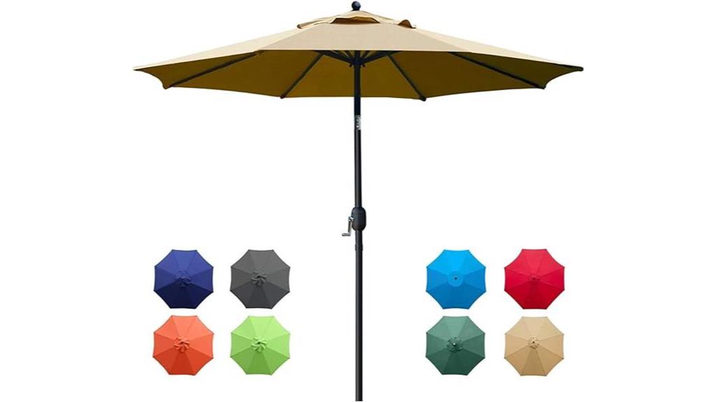 sunnyglade tan patio umbrella