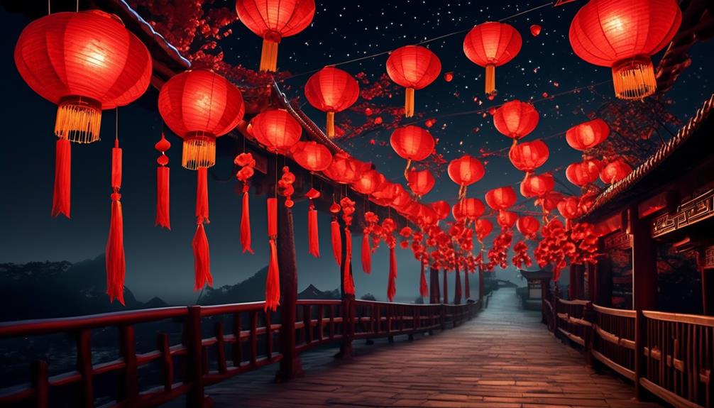 symbolic chinese red lanterns