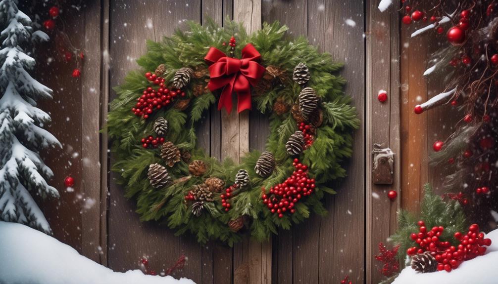 symbolic evergreen wreaths in washington