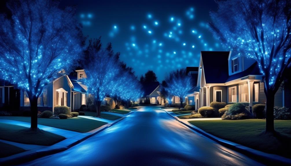symbolism of blue house lights